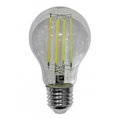 Λάμπα αχλάδι led filament Ε27 COG ισχύος 8W 230V 5800k ψυχρό φως δέσμης 360° 950lm