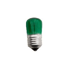 Λάμπα νυκτός T30 E27 5W 220-240V 50/60Hz 25lm πράσινη διάρκειας 1000h σε blister 2τμχ.