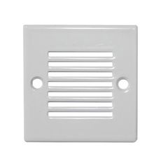 Πλαίσιο τετράγωνο με γρίλιες λευκό χρώμα για φωτιστικό διαδρόμου 9621