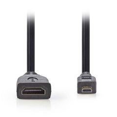 Αντάπτορας NEDIS CVGP34790BK02 High Speed HDMI, HDMI micro - HDMI θηλ. 0.20m με επίχρυσες επαφές