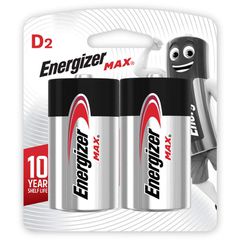 Αλκαλικές μπαταρίες Εnergizer MAX D-LR20 1.5V σε blister 2 τεμαχίων