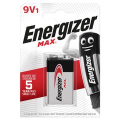 Αλκαλική μπαταρία Εnergizer MAX 9V-9B-6LR61 σε blister 1 τεμαχίου