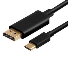 Καλώδιο 1.2m POWERTECH Type-C σε DisplayPort 1.2 CAB-UC032 copper σε μαύρο χρώμα