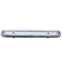 Φωτιστικό βιομηχανικού τύπου Led T8 60cm στεγανό μονό για 1 λάμπα τύπου φθορίου με βάση ABS 1 άκρου