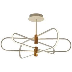 Φωτιστικό οροφής 133W LED MADRID 220-240V AC 13300lm χρυσό & λευκό με 3 επιλογές φωτισμού