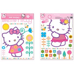 Διακοσμητικά αυτοκόλλητα τοίχου Hello Kitty XL 68x48cm από βινύλιο