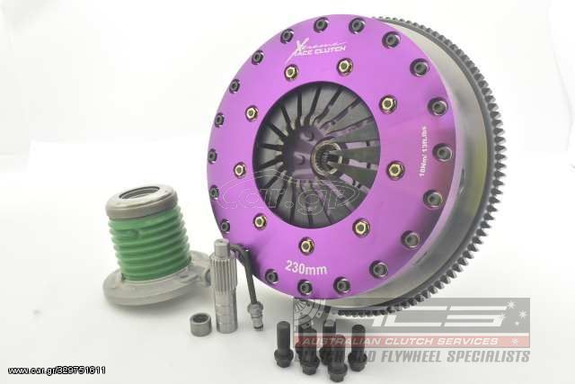 KFD23697-2E Xtreme Performance - 230mm Rigid Ceramic Twin Plate Clutch Kit Incl Flywheel & CSC 1800Nm