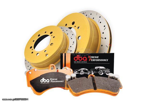 DBA42723XS-1857XP Brake Kit - 4000 Series T3 Slotted & Xtreme Performance Brake Pads (2x DBA42723XS + DB1857XP)