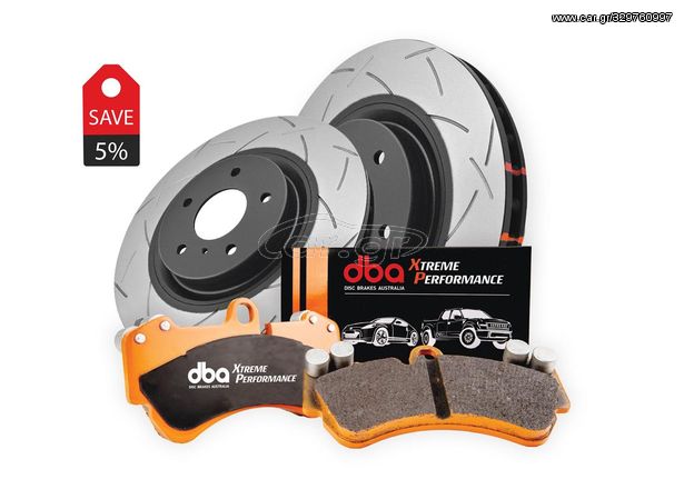 DBA4788S-1365XP Brake Kit - 4000 Series T3 Slotted & Xtreme Performance Brake Pads (2x DBA4788S + DB1365XP)