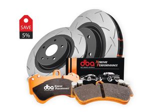 DBA42709S-1800XP Brake Kit - 4000 Series T3 Slotted & Xtreme Performance Brake Pads (2x DBA42709S + DB1800XP)