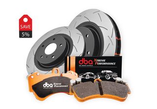 DBA4600S-1520XP Brake Kit - 4000 Series T3 Slotted & Xtreme Performance Brake Pads (2x DBA4600S + DB1520XP)