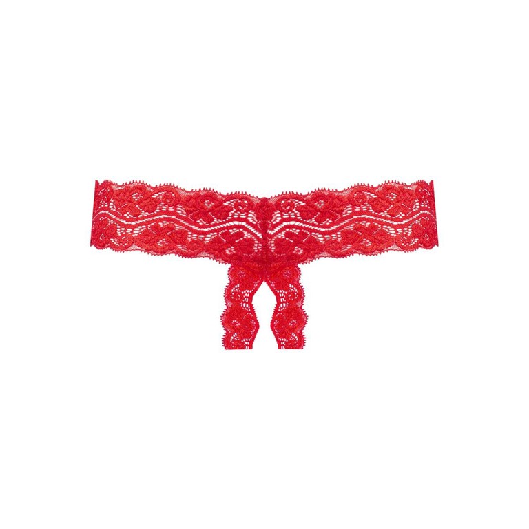 Underneath - Kyra Crotchless Thong Red