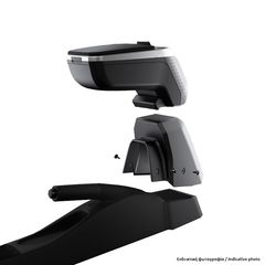 Κονσόλα Χειροφρένου Τεμπέλης Με Βάση Armster 2 Για Peugeot 206 Plus 09-12 Ασημί Χρώμα Σετ 2  Τεμάχια
