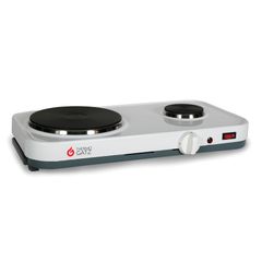 Thermogatz Gs 1950 Επιτραπέζια Εστία Εμαγιέ Διπλή Λευκή