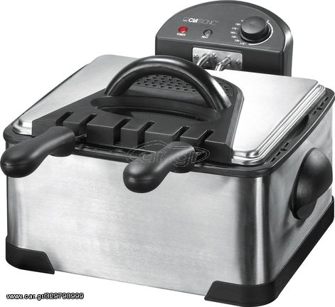 Clatronic FR 3195 4 L Double Black,Stainless steel 2000 W