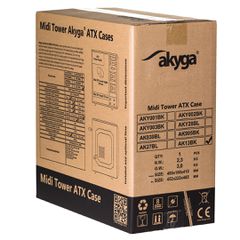 Akyga AK13BK computer case Micro Tower Black-thumb-2