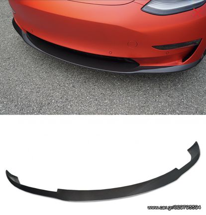 Tesla MODEL 3 FRONTSPOILER LIP VISIBLE CARBON