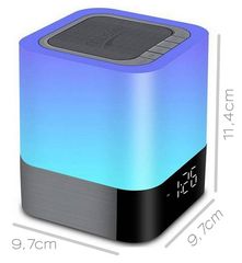 Φορητό Ηχείο Bluetooth Musky DY28 Plus 5W με Διάφ. Χρωματ Οθόνη Ξυπνητήρι Αισθ. Αφής Ενσωματωμένο Μικρόφωνο και USB ΕΧ