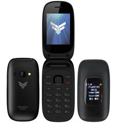 FlameFox Flip3 (Dual Sim) με 2 Οθόνες (1.77'' & 1.44''), Bluetooth, Κάμερα, Ραδιόφωνο (Λειτουργεί χωρίς Handsfree) ΕΧ