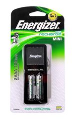 Φορτιστής Μπαταριών Energizer ACCU Recharge Mini για AA/AAA με 2 ΑΑ Μπαταρίες 2000mAh ΕΧ