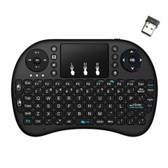 Πληκτρολόγιο και Τηλεχειριστήριο Wireless Keywin Mini Rii i8+ με για Smartphone, Tablet, PC, και SmartTV Μαύρο ΕΧ