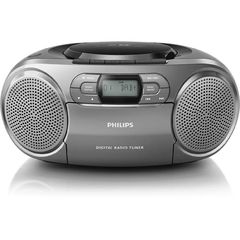 Ηχοσύστημα Philips AZB600/12  Μαύρο με Ραδιο, CD και AUDIO-IN 3.5mm ΕΧ