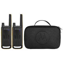 Walkie Talkie Motorola Go Beyond PMR T82 Extreme IPX4 Μαύρο με Φακό Led και Υποδοχή Hands Free.  Εύρος Κάλυψης 10 km ΕΧ