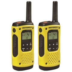 Walkie Talkie Motorola Go Anywhere PMR T92 IP67 Μαύρο-Κίτρινο με Φακό Led και Υποδοχή Hands Free 2.5mm. Εύρος Κάλυψης 10km ΕΧ