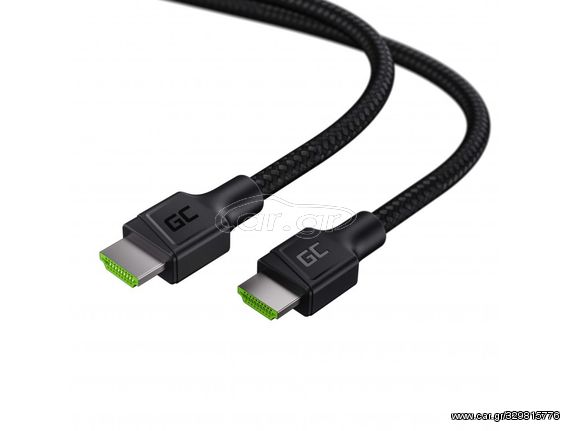 Καλώδιο σύνδεσης HDMI Green Cell HDGC01 StreamPlay 2.0b  4K UHD 60 Hz/440p 144 Hz/1080p 240 Hz. CEC & ARC 1.5m ΕΧ