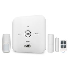 Tuya Smart WIFI GSM Home Security Alarm System PIR Remote Controlled Compatible with Alexa Google N1