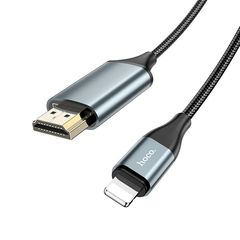 Καλώδιο Σύνδεσης Hoco UA15 Lightning σε HDMI 1080P HD 3.3V  Μαύρο 2m ΕΧ