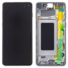 SAMSUNG G973F Galaxy S10 - LCD + Touch Prism Silver Original N1