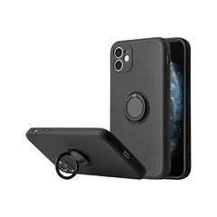 SAMSUNG Galaxy A52 / A52 5G / A52s - ΘΗΚΗ ΣΙΛΙΚΟΝΗΣ FINGER RING ΜΑΥΡΗ N1