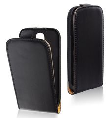 SAMSUNG Galaxy A3 - ΘΗΚΗ ΔΕΡΜΑΤΙΝΗ POCKET FLIP ΜΑΥΡΗ N1