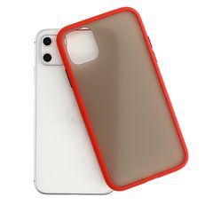 APPLE iPhone 11 Pro - ΘΗΚΗ ΣΙΛΙΚΟΝΗΣ VENNUS COLOR BUTTON BUMPER RED N1