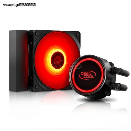 DEEPCOOL GAMMAXX L120T RED Ολοκληρωμένο σύστημα υδρόψυξης για επεξεργαστές Intel και AMD, Gammaxx L120T Red.  SU