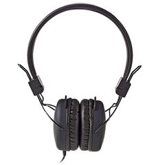 NEDIS HPWD1100BK On-ear ακουστικά με καλώδιο 1.20m,σε μαύρο χρώμα. SU