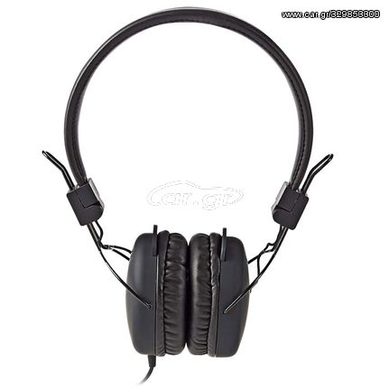 NEDIS HPWD1100BK On-ear ακουστικά με καλώδιο 1.20m,σε μαύρο χρώμα. SU