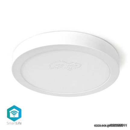 NEDIS WIFILAW20WT Wi-Fi έξυπνο φωτιστικό οροφής LED, διαμέτρου 30cm, 18W, 1200lm. SU