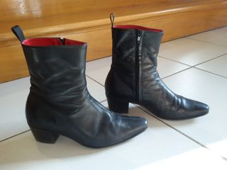 Μποτάκια Δερμάτινα (Beatle Boots) Made In Italy