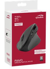 Speedlink - PIAVO Ergonomic Vertical Mouse - Wireless, rubberblack / Computers-thumb-1