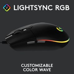 Logitech - G203 LIGHTSYNC Gaming Mouse Black / Computers-thumb-1