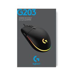 Logitech - G203 LIGHTSYNC Gaming Mouse Black / Computers-thumb-3