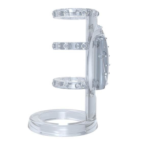 Get Lock Vibrating Cock Cage-Clear