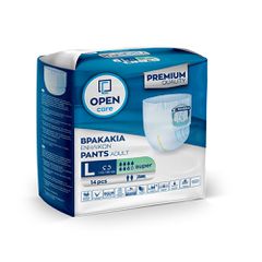 Βρακάκια ακράτειας ημέρας Open Care μεγέθους Large 115-140cm συσκευασία 14