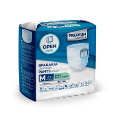 Βρακάκια ακράτειας ημέρας Open Care μεγέθους Medium 80-120cm συσκευασία 14