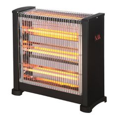 Θερμάστρα χαλαζία 2800W 220-240V μαύρη με διακόπτη ασφαλείας για χώρους έως 35m²