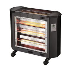 Θερμάστρα χαλαζία erp 2400W 220-240V 50/60Hz 10A μαύρη με κοντρόλ και διακόπτη ασφαλείας