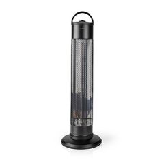 Επιδαπέδια ηλεκτρική θερμάστρα με carbon tube στήλη 1200W NEDIS HTPA20EBK