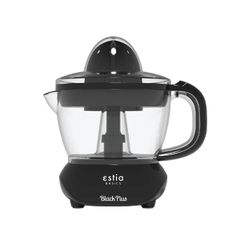 Λεμονοστίφτης Black Plus πλαστικός 40W με δυο κώνους 700ml σε μαύρο χρώμα Estia